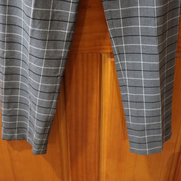 Ellen Ashley Gray Plaid Career Slacks Pants Vintage 12 - Picture 5 of 10
